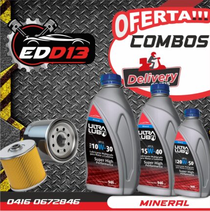 Combo Aceite Ultralub Mineral + Filtro