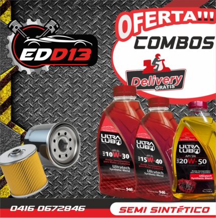Combo Aceite Ultralub Semisintetico + Filtro